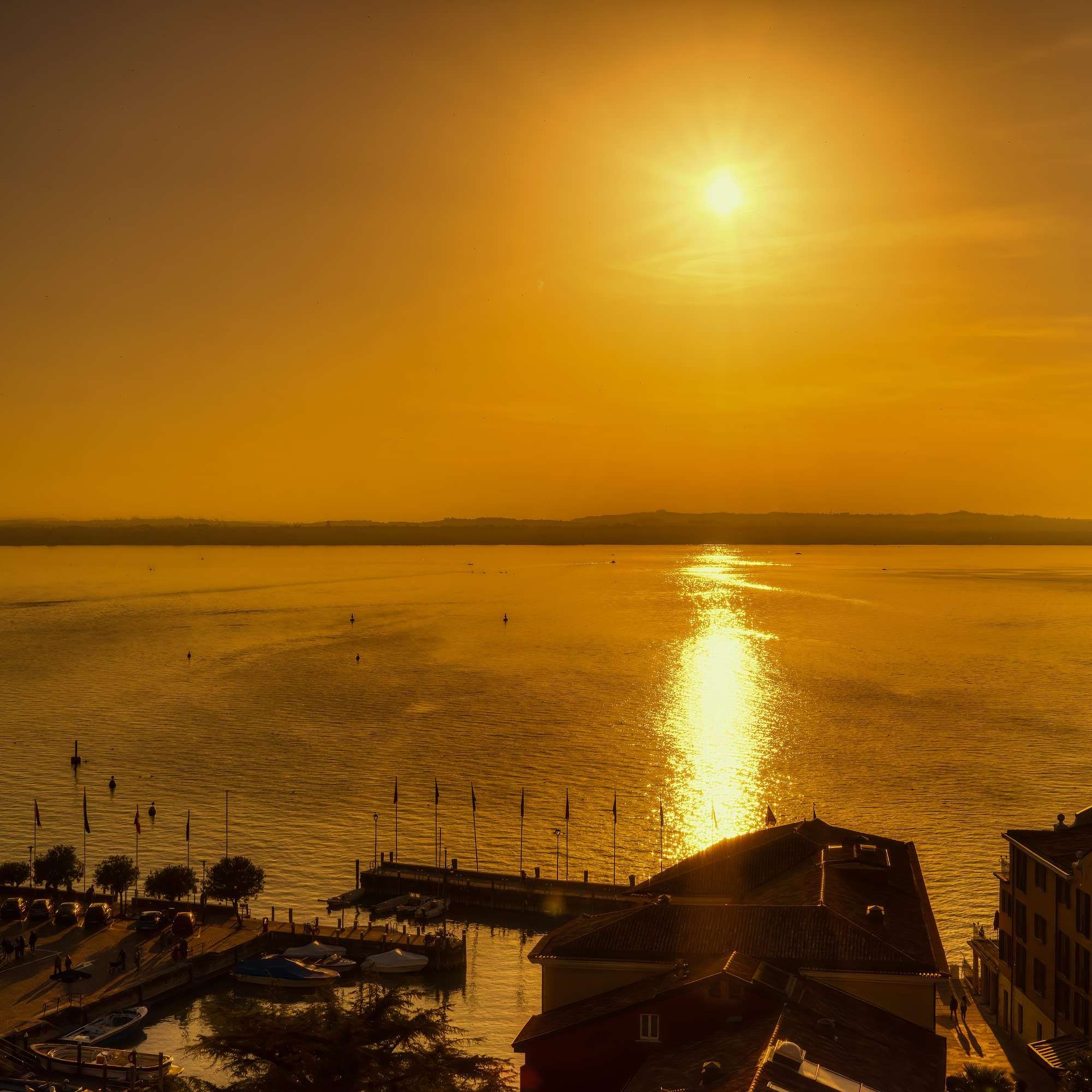 Sunset Reflections over Lake Garda – A Fine Art Photograph