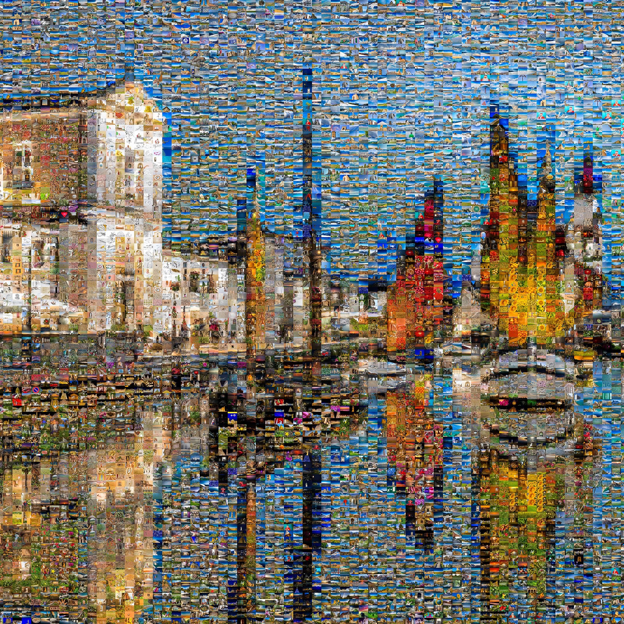 Nightfall at Cesenatico: A Historic Canal in Mosaic Detail