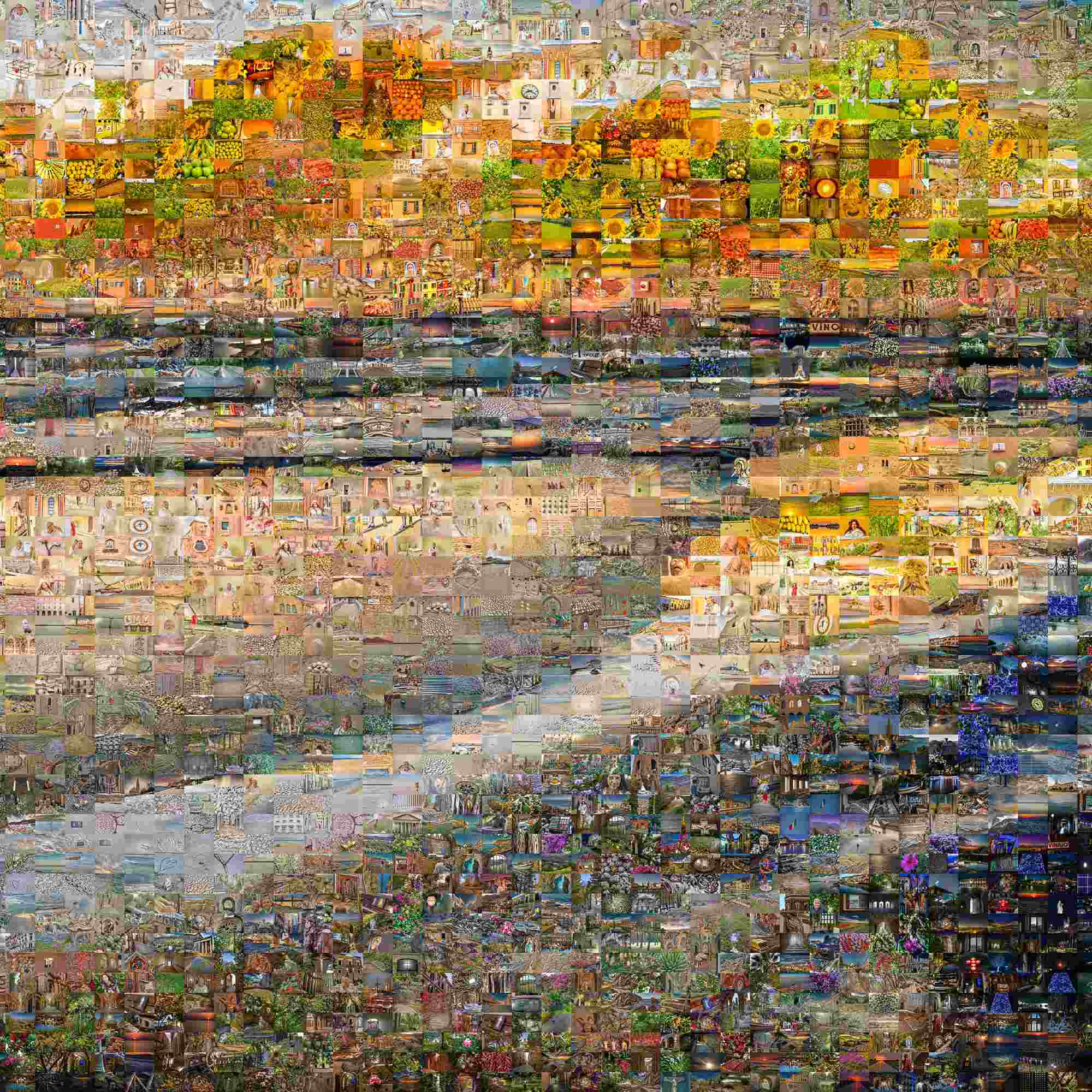 Radiant Echoes: A Mosaic Vision of the Romagnola Coast