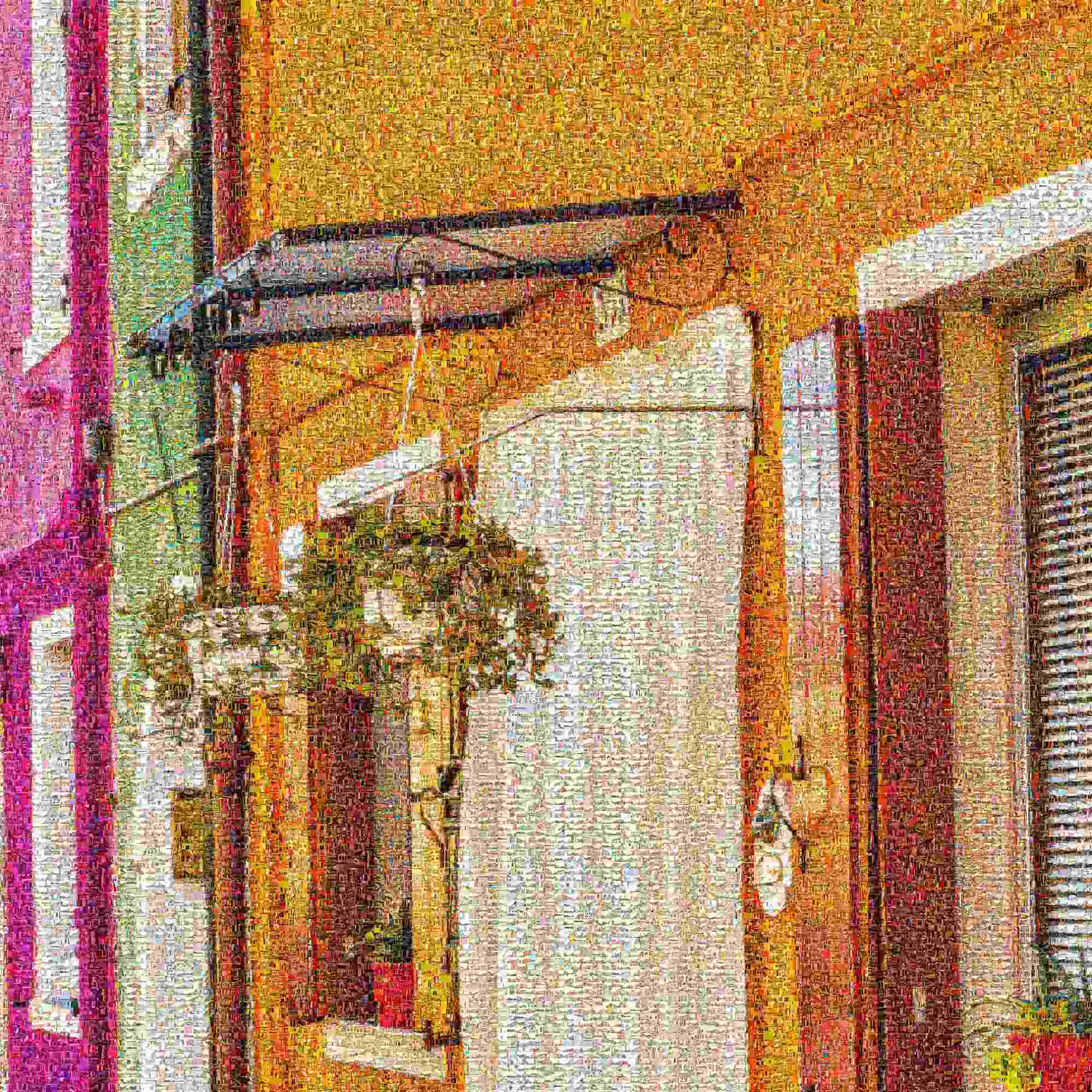 Mosaic Hues of Burano: A Photographic Quilt